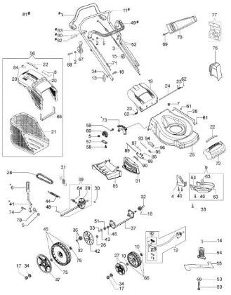 Illustrated parts list G 53 TBX ALL ROAD PLUS 4 EURO 5 Lawnmower