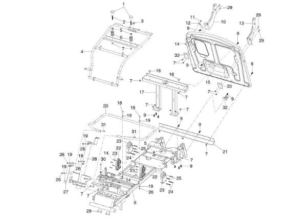Frame MH 165 R Rotary tiller