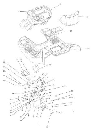 Dashboard OM 106/16 KH (K1600AVD - EURO5) Cat. 2019 Garden tractor