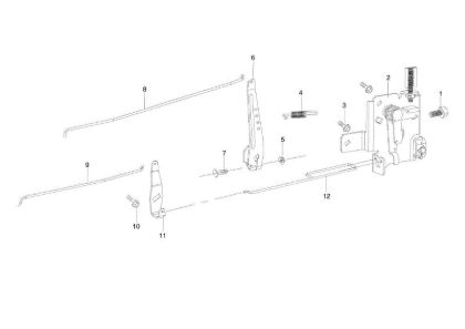 Control lever OM 106/16 KH (K1600AVD - EURO5) Cat. 2019 Garden tractor
