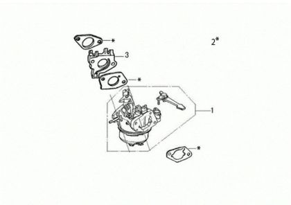 Carburetor WB 65 (K1100 H) Flail mowers