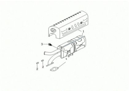 Muffler WB 65 (K1100 H) Flail mowers