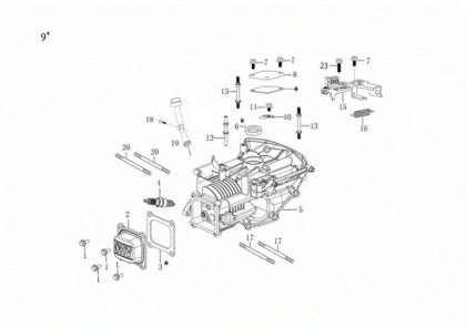Crankcase G 48 TKE ALLROAD PLUS 4 (K655LI) EURO 5 Lawnmower