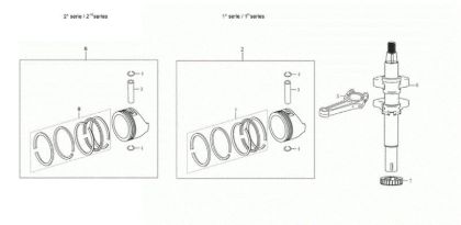 Shaft + piston G 48 TKE ALLROAD PLUS 4 (K655LI) EURO 5 Lawnmower