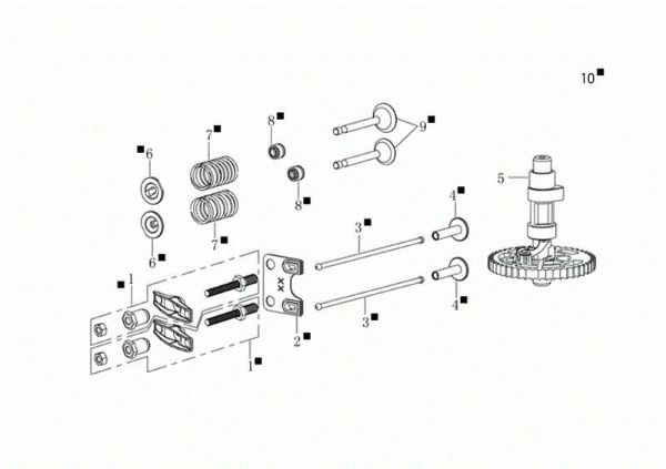 Reed valve kit G 53 TKE COMFORT PLUS (K655LI) EURO 5 Lawnmower