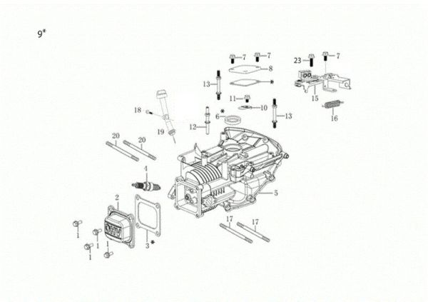 Crankcase G 53 TKE ALL ROAD PLUS 4 (K655LI) EURO 5 Lawnmower