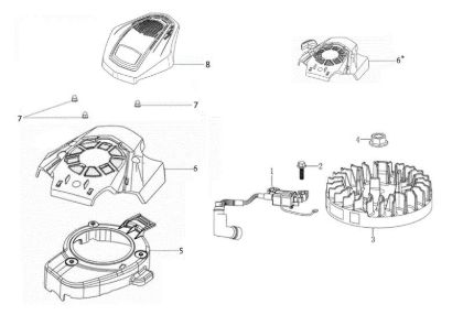 Ignition system G 53 TKE ALL ROAD PLUS 4 (K655LI) EURO 5 Lawnmower