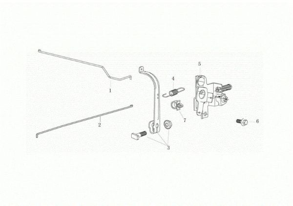 Control lever G 53 TKE ALL ROAD PLUS 4 (K655LI) EURO 5 Lawnmower