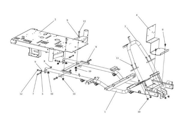 Frame APACHE 92 4x4 EVO Cat.2021 Garden tractor