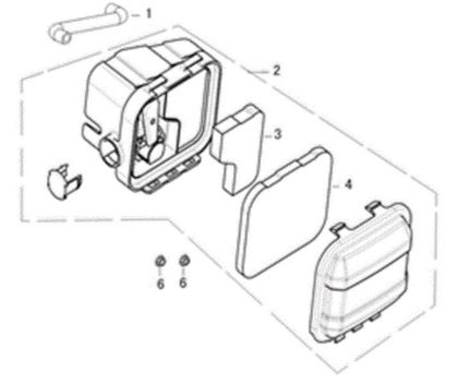 Air filter G 48 PK COMFORT (K450) Lawnmower