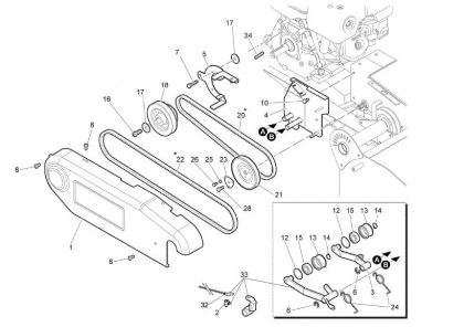 Transmission WB50 (K800H) Flail mowers