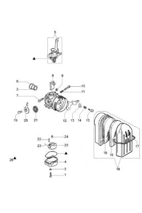 Carburetor SA 18 Water pump