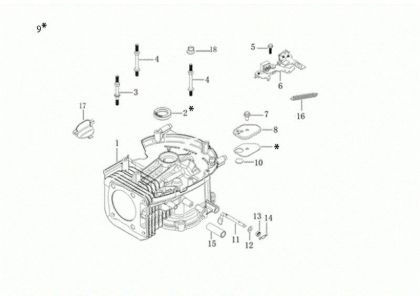 Crankcase G 53 TK ALL ROAD PLUS 4 (K805) EURO 5 50Y Lawnmower