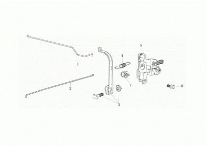 Control lever G 48 TK ALLROAD PLUS 4 (K655) EURO 5 50Y Lawnmower