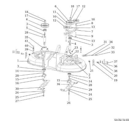 Mowing deck (1/2) OM 92/16KH (K1600AVD) Cat. 2022 Garden tractor