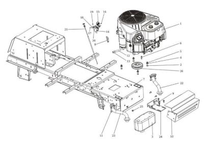 Engine OM 124/24 KH (K2400AVD V-Twin - EURO5) Cat. 2022 Garden tractor
