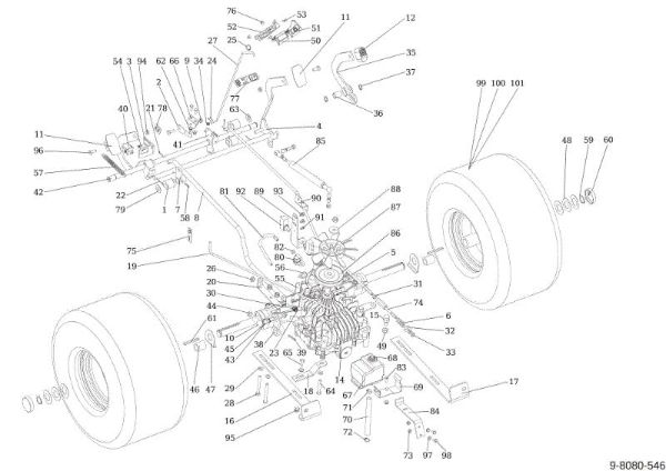Transmission OM 124/24 KH (K2400AVD V-Twin - EURO5) Cat. 2022 Garden tractor