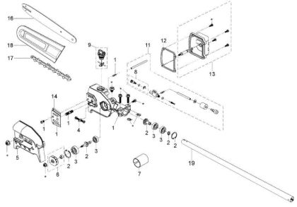 Pole pruner Applicazione (Potatore) BC 241 D (EP 125) Application (Pole pruner) BC 241 D (EP 125)