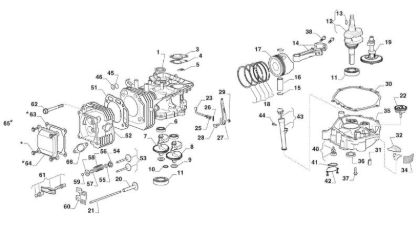 Motor assy GLX 14-84H Garden tractor