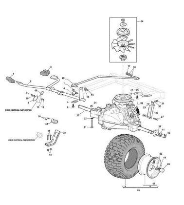 Transmission GLX 14-84H Garden tractor