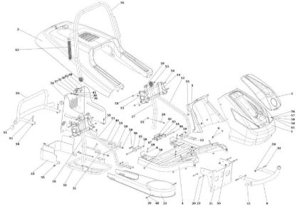 Hood (1/2) APACHE 92 EVO Cat.2023 Garden tractor