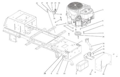 Engine OM 106/24 KH (K2400AVD V-Twin) 4X4 Cat. 2023 Garden tractor