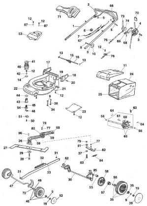 Complete illustrated parts list MAX 48 VBX Lawnmower