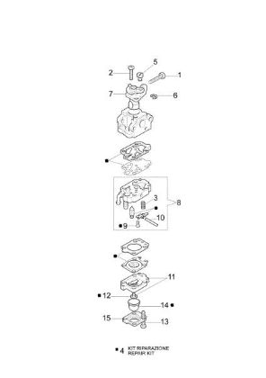 Carburetor WYL-205B SPARTA 25 TR Brushcutter