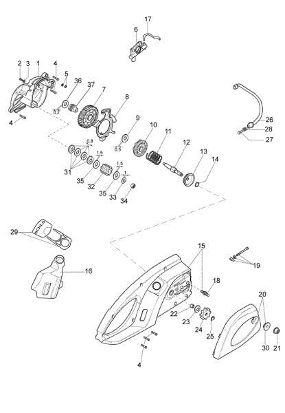 Gears OM 15 E Electricsaw