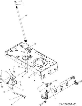 Front axle (1/2) POLO 97/13,5 T Cat.2006 Garden tractor