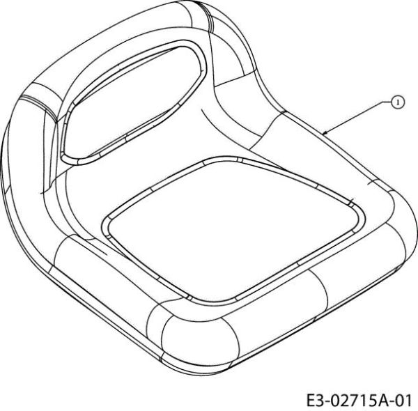 Seat (2/2) POLO 108/15,5 H Cat.2006 Garden tractor