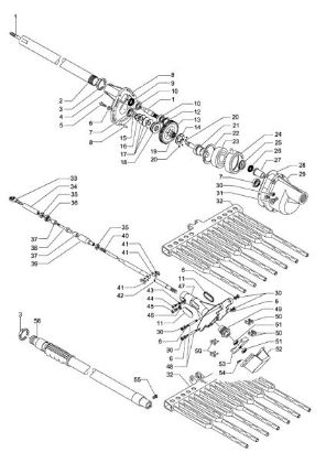 Transmission OS 250 L Olive harvester