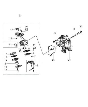 Carburetor WYB 16C BC 360 4S Brushcutter
