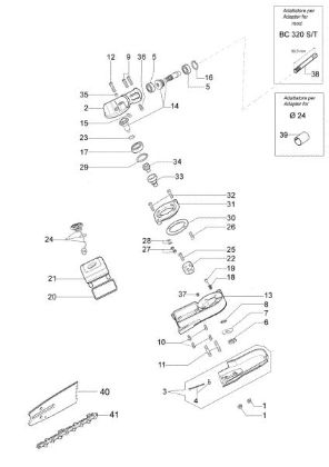 Pole pruner EP 120 Pruner attachment