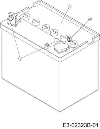 Battery POLO 108/15,5 H Cat.2007 Garden tractor