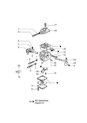 Carburetor WT-494A (EURO1) 941 Chainsaw