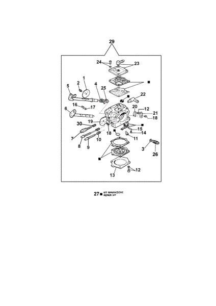 Carburetor WJ-63 980 Chainsaw