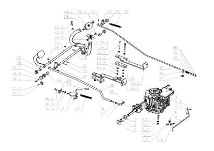 Transmission OM 105J/16H Cat.2008 Garden tractor