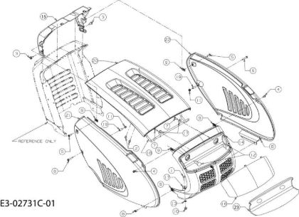 Body POLO 108/15,5 H Cat.2008 Garden tractor
