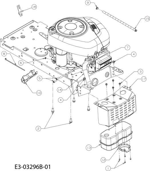 Engine POLO 108/15,5 H France Cat.2008 Garden tractor (only for the French market)