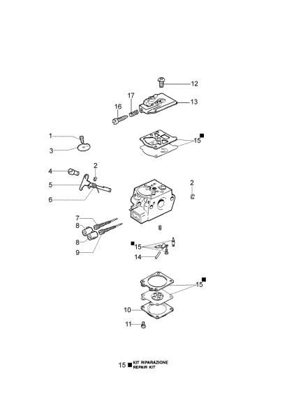 Carburetor WT-870 BC 420 S (Euro1 / Euro2) Brushcutter