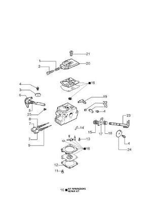 Carburetor WT-781DR GS 370 (Euro 2) Chainsaw