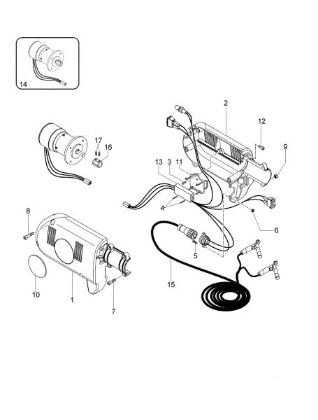 Engine OS 300 E Olive harvester