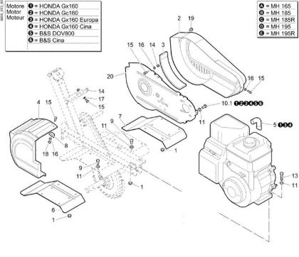 Hoods MH 185 Rotary tiller