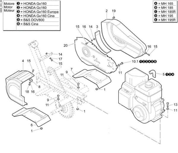 Hoods MH 185 Rotary tiller