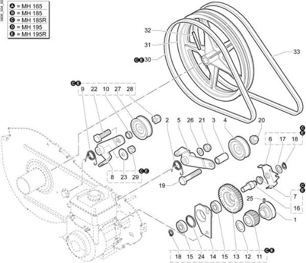 Gears MH 185 Rotary tiller