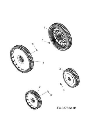Wheels G 55 VBX 4 in 1 Lawnmower