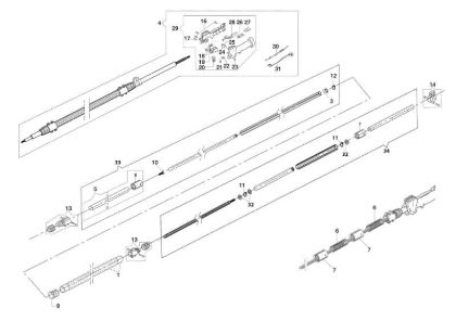 Rod (Transmission) PPX 270 Pole pruner