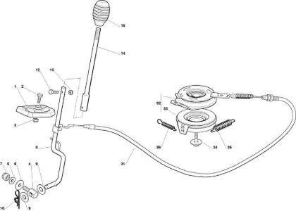 Cutting plate (1) OM 63C/6,5V Cat.2009 Garden tractor