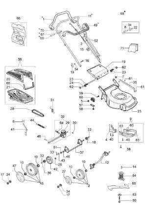 Illustrated parts list 2009 G 48 TBQ COMFORT Lawnmower